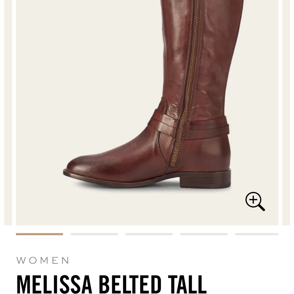 Frye Brown Leather Tall, Knee Boots - Picture 3 of 10